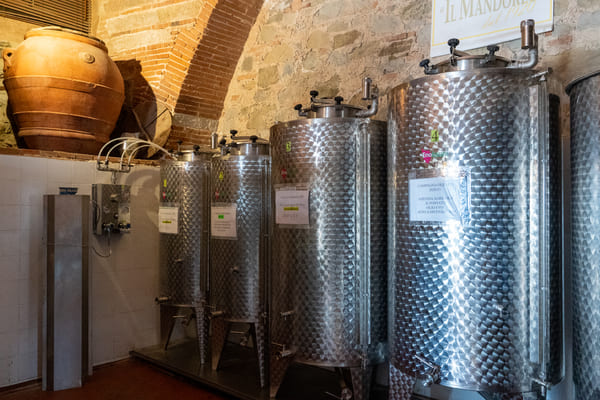 L'interno del frantoio